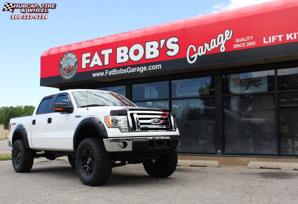 vehicle gallery/ford f 150 fuel pump d515 18X9  Matte Black wheels and rims